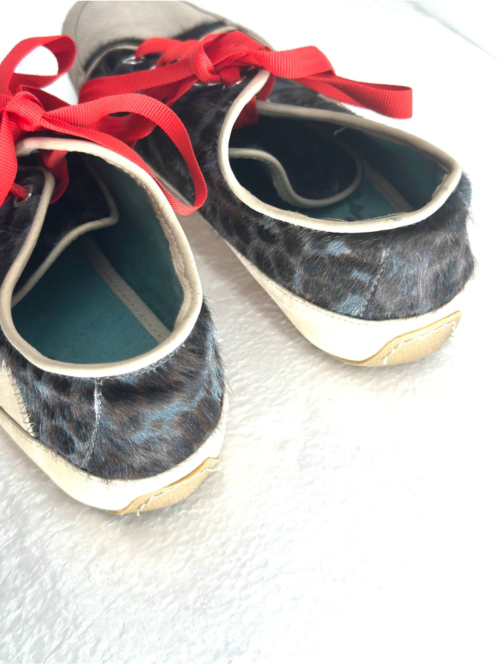 BODEN Leopard Print BOHO FUNKY Pony Hair Ballet SHOES Sneakers WOMENS 38 US 7.5 - Picture 6 of 8
